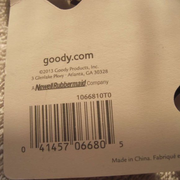 Interlocking Rings Goody Plastic Hair Barrette Metal Back Silver Gold Black Ring - Picture 16 of 16